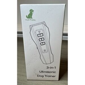HUSH PUPPY Dog Bark Deterrent Device – 3-in-1 Rechargeable Ultrasonic Training